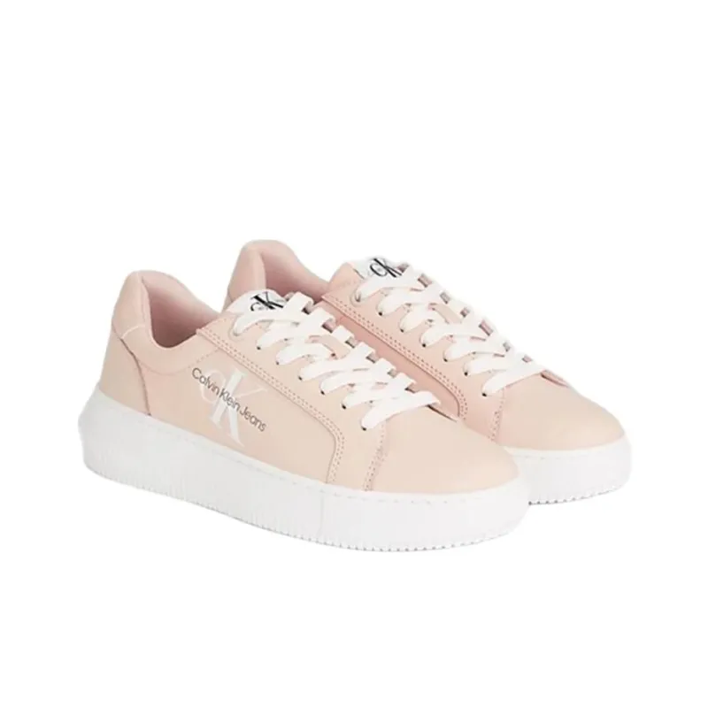 CALVIN KLEIN Low Top Skateboard Shoes Women's Pink-2