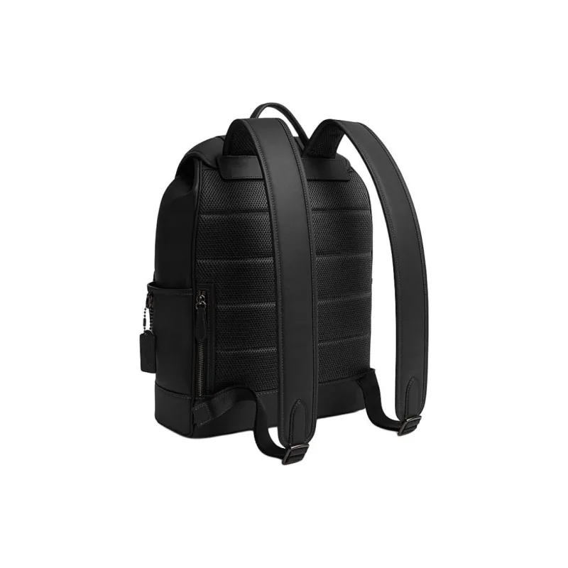COACH League Leather Backpack Men's Black-1