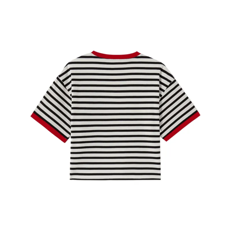 GAP T Shirt Women's Black White Stripes-1