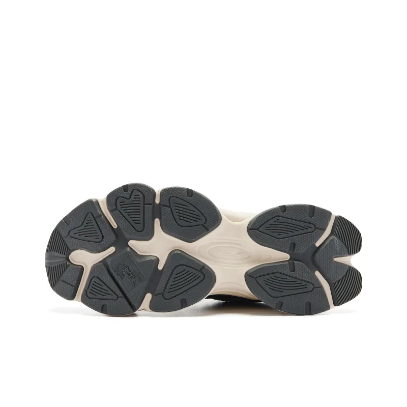 QIAODAN Qiyuan V2 Low Top Casual Shoes Men's Black Acorn Yellow-4