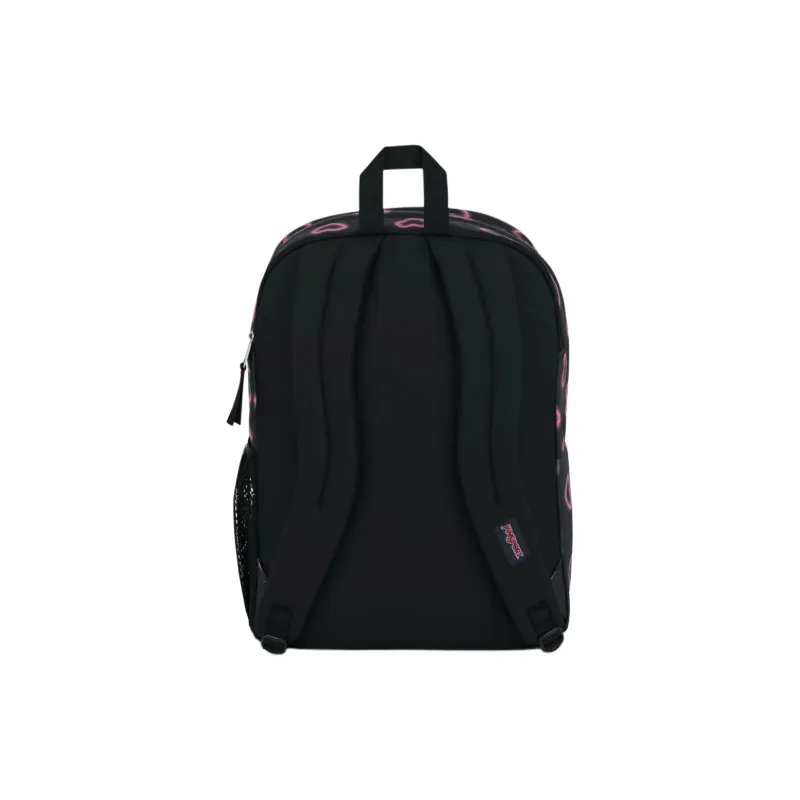 JanSport Polyester Backpack Tubas Unisex Black & Rose Red-4