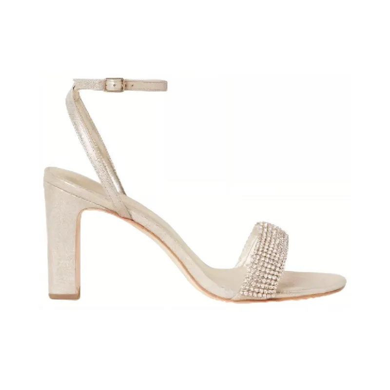 Loeffler Randall One Strap Sandals Women's Gold-1