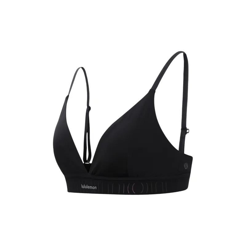 Lululemon License To Train Triangle Bra Light Support Sports Underwear Women's Black-2