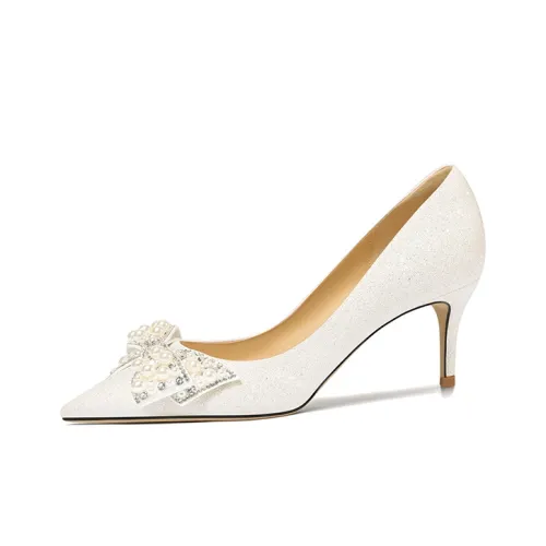 Lily Wei High Heels Women's White