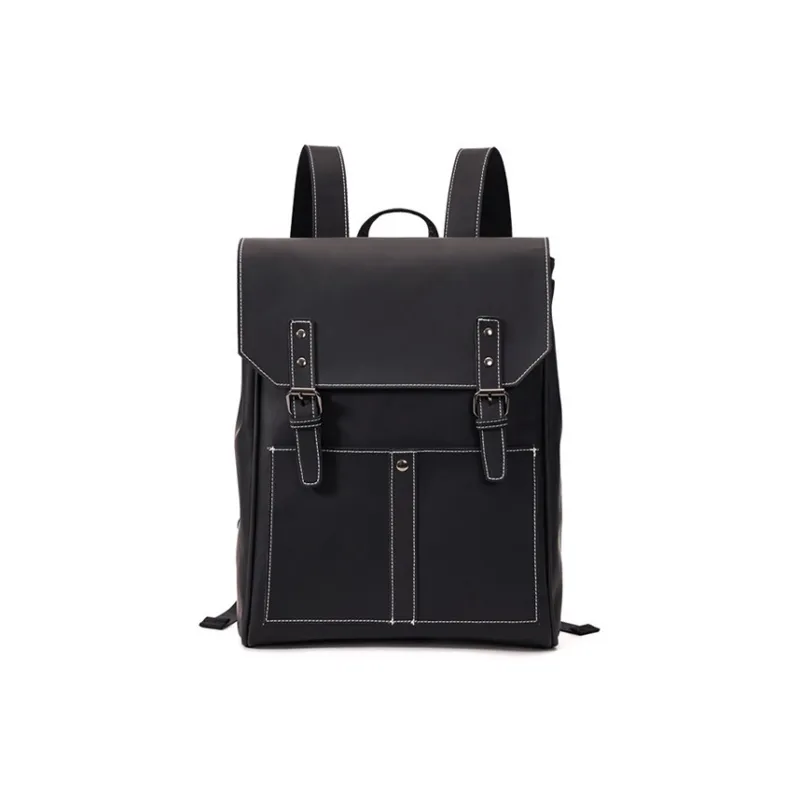 TTaG．baG PU Backpack Men's Black-0
