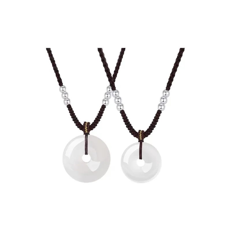 Emerald Dynasty Chalcedony Necklaces Unisex-4