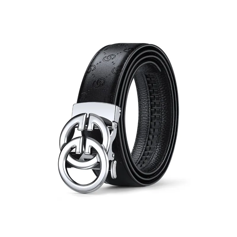AUGTARLION Fashion Casual Automatic Buckle Belt Waist Wallet Money Clip Leather Belts Men's Width  3.5cm-6
