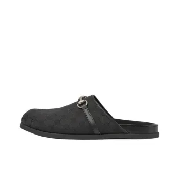 GUCCI Original Wrap toe Slippers Men's Black