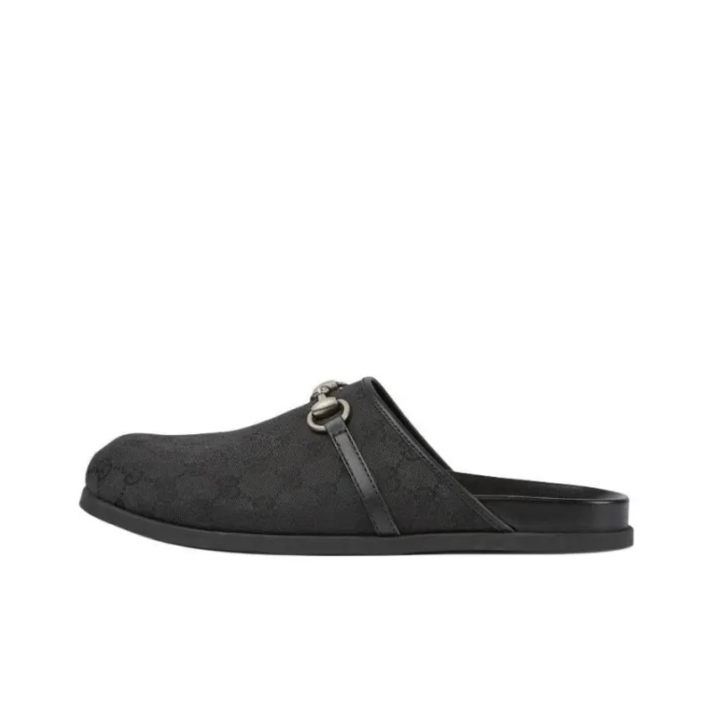 GUCCI Original Wrap toe Slippers Men's Black-0