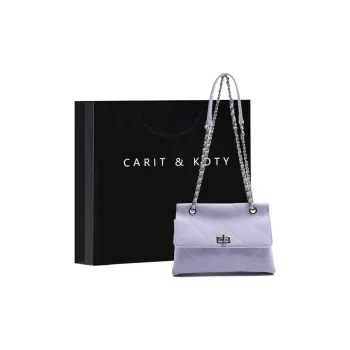 Carit&Koty Polyurethane Shoulder Bag Women's Purple/Black