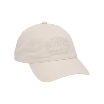 GANNI Logo embroidered Cotton Cap