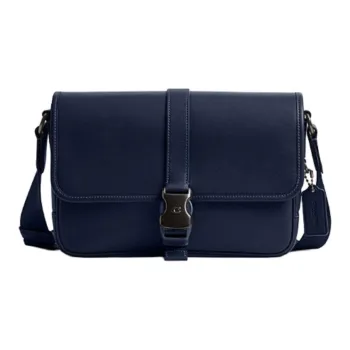 COACH League Leather Crossbody Bag Men's Dark Blue