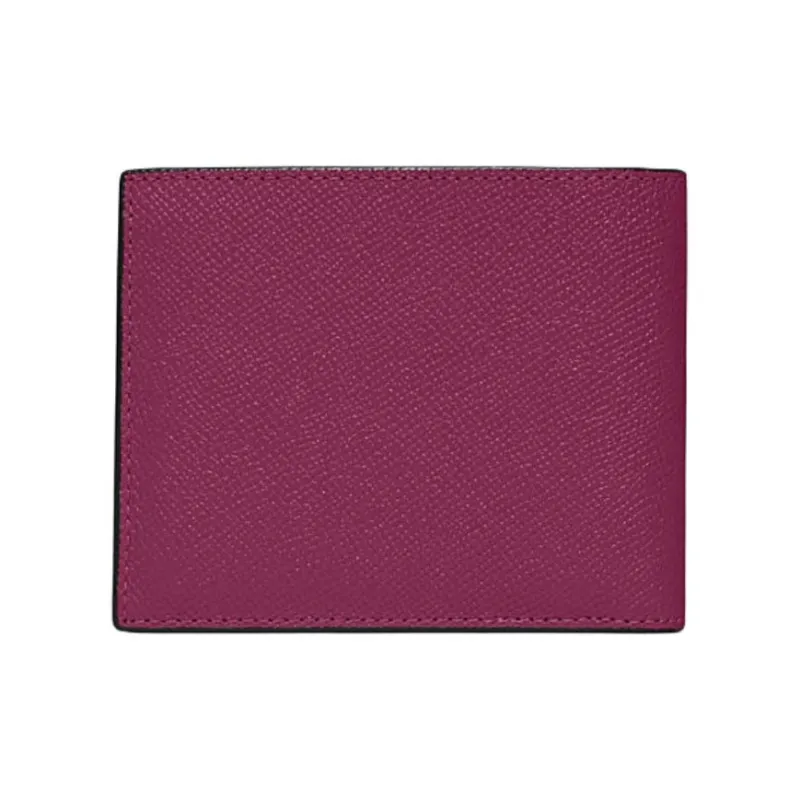 COACH 3 IN 1 Wallet Cross-Stitch Leather Card Holder Wallet Mini Women's Fuchsia-2