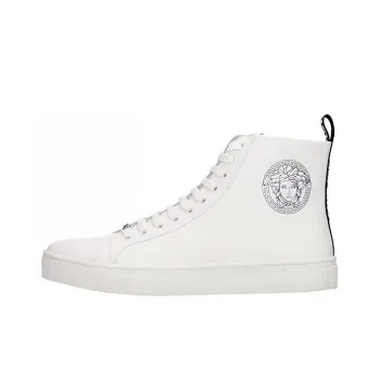 VERSACE Stylish Skateboarding Shoes Men's White