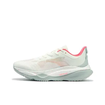 361° Cushioning Slip Resistant Low Top Sprint Running Shoes Men's Feather White Light Coral