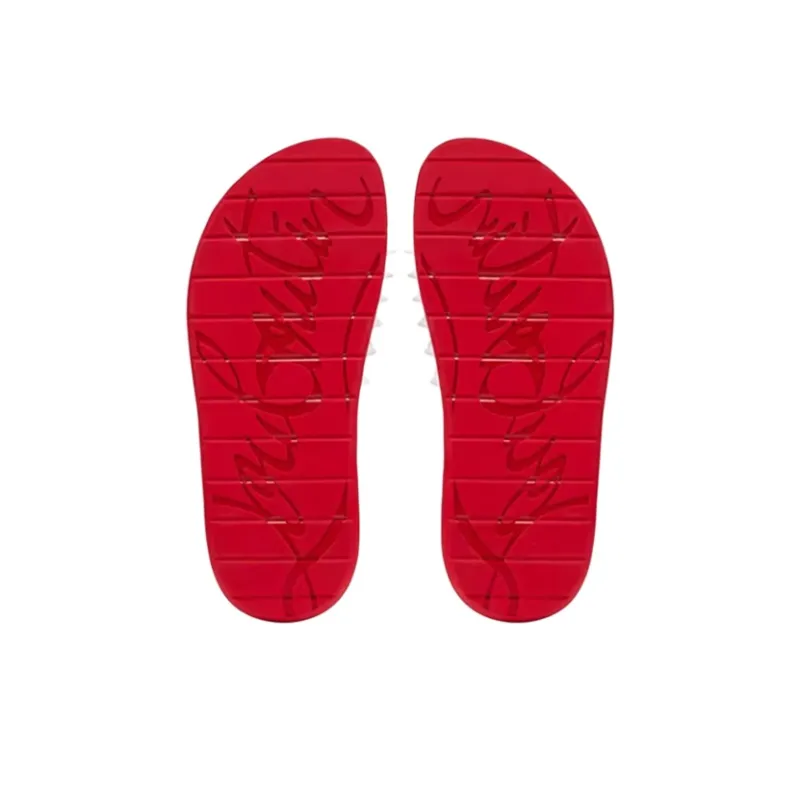CL LUBOTING Slide Slippers Men's White-5