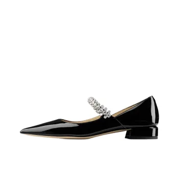 Jimmy Choo Chunky Heel Mary Jane Shoes 2.5cm Women's Black