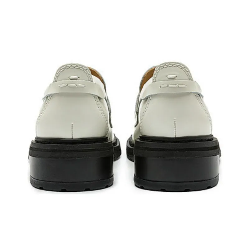 Clarks Loafers 4cm Women's White-3