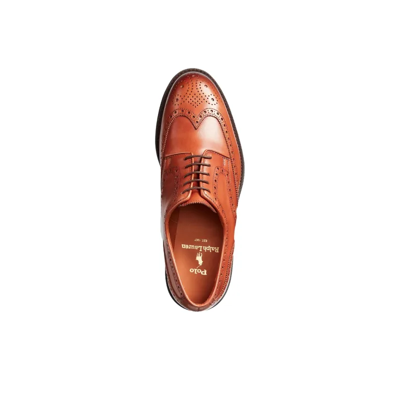 Polo Ralph Lauren Dress Shoes Men's Orange Red-4
