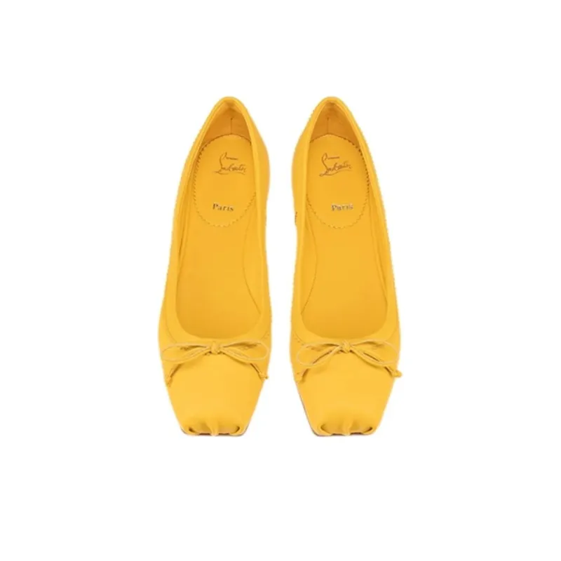 CL LUBOTING Mamadrague Casual Single Shoes Women's Yellow-2