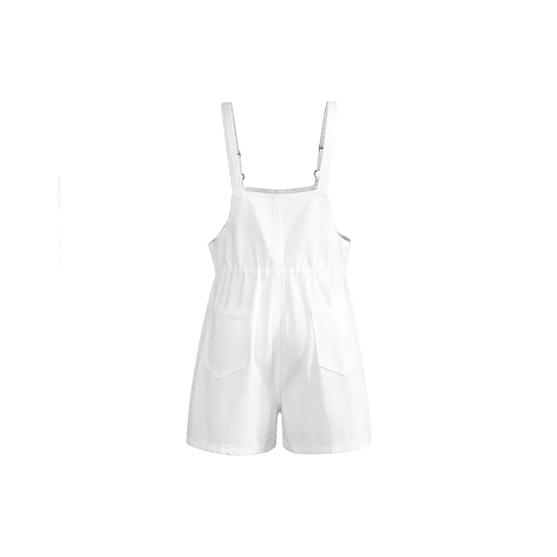 ZAZN Overalls Women's White-1