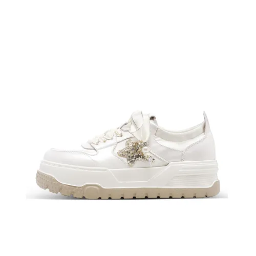 C°BANNER Low Top Skateboard shoes Bold Women's Beige