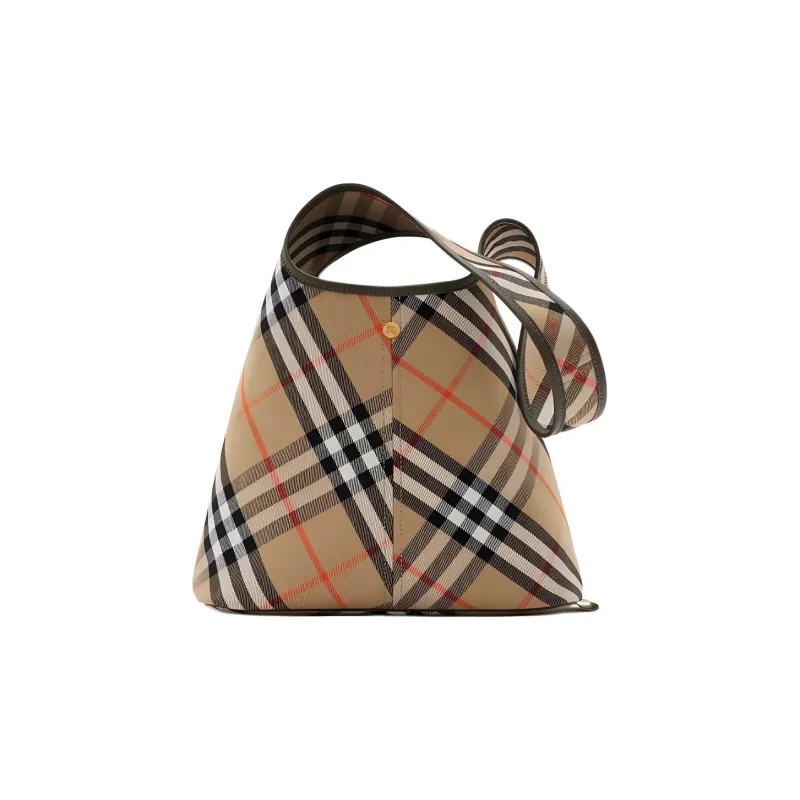 Burberry 100% Cotton Handbag Shoulder Bag Small Size Women's Sand-0