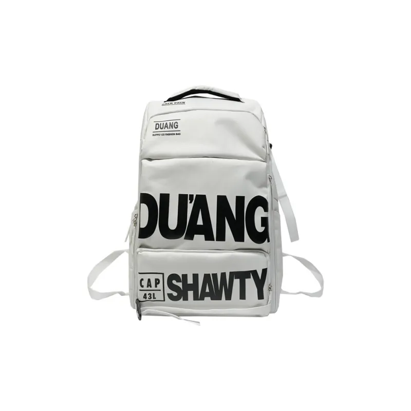 Travel Composite Cloth Backpack Regular Unisex White/Black/Bright Orange/Neon Green/Turquoise/Purple-0