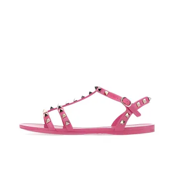 Valentino Rockstud One Strap Sandals Women's Fuchsia