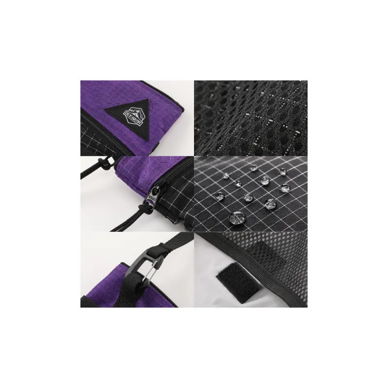 OCE GEAR Water-Repellent Nylon Fabric Color-Matching Shoulder Bag Hiking Bag Cycling Bag Medium Size Unisex-15