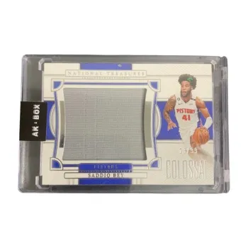 PANINI Saddiq Bey 2022 23 National Treasures Pistons 13/99 Worn Jersey Star Card Access Pass Sports Cards 1 Pc