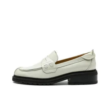 Clarks Loafers 4cm Women's White