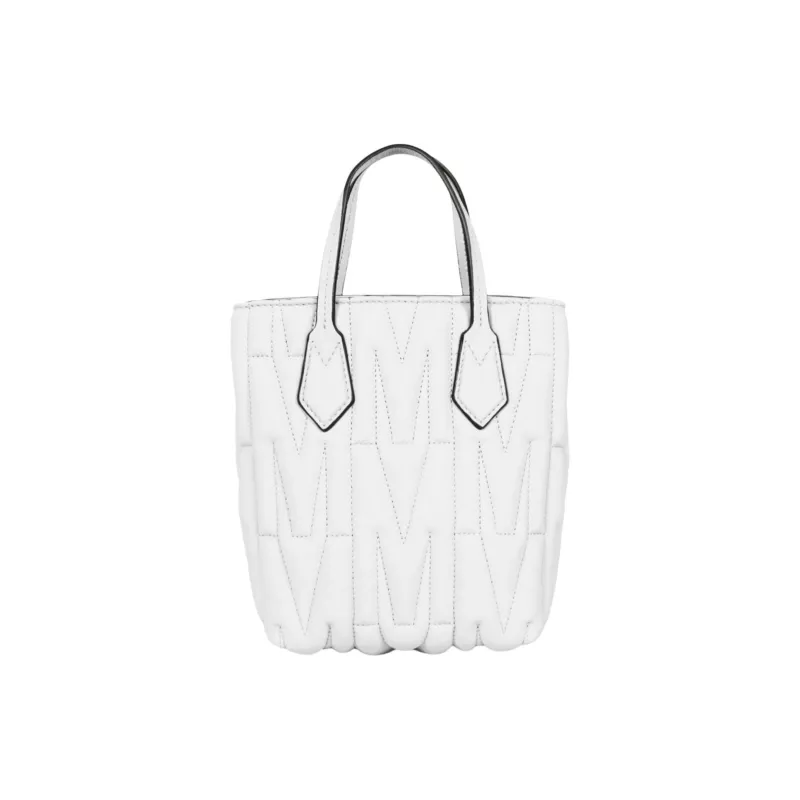 MOSCHINO Sheepskin Shoulder Bag Crossbody Bag Handbag Small Size Women's White-3