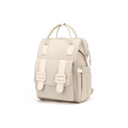 TTaG．baG Water Repellent Fabric Backpack Women's Beige/Yellow/Black/Blue