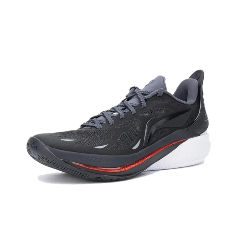 LiNing SONIC 12 Cushioning Slip Resistant Low Top Basketball Shoes Men's Black-2