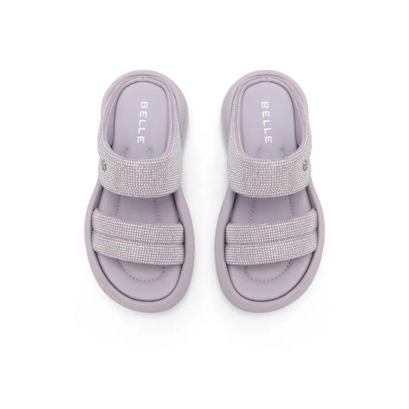 BELLE EVA Rhinestone Slip-Resistant Abrasion-Resistant Slide Slippers Women's-17