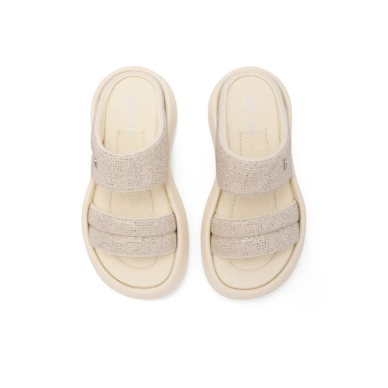 BELLE EVA Rhinestone Slip-Resistant Abrasion-Resistant Slide Slippers Women's-2