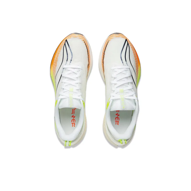 LiNing Red Hare 7 Pro Shock Absorbers With Slip Resistant Features Low Top Sprint Running Shoes Women's White Green-3
