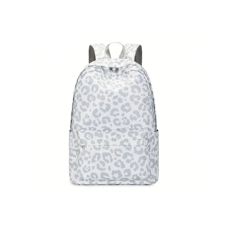 TTaG．baG Polyester Backpack Women's White/Black Gold-0