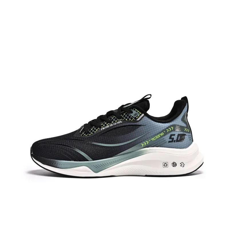 HERR TIGER Cushioning Anti-Slip And Wear-Resistant Breathable Rebound Low-Top Running Shoes Men's Cut-Out White Orange-24