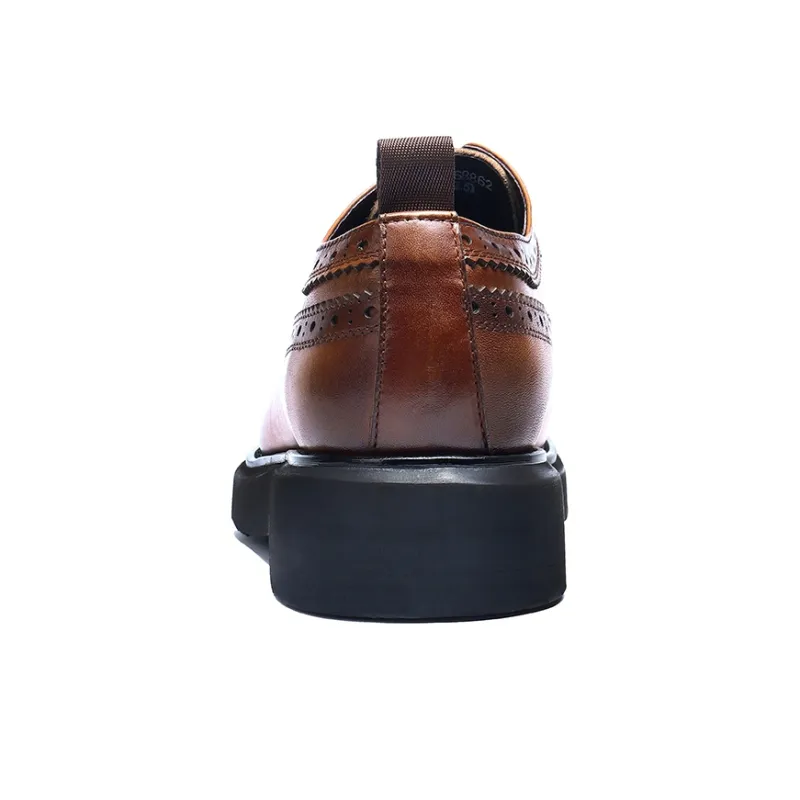 ASTON M.JAZZ Dress Shoes Men Low Top Black/Brown/Yellow-4