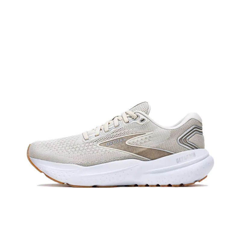 Brooks Glycerin 21 Cushioning Anti Slip Wear Resistant Breathability Low Top Running Shoes Men's Khaki-0