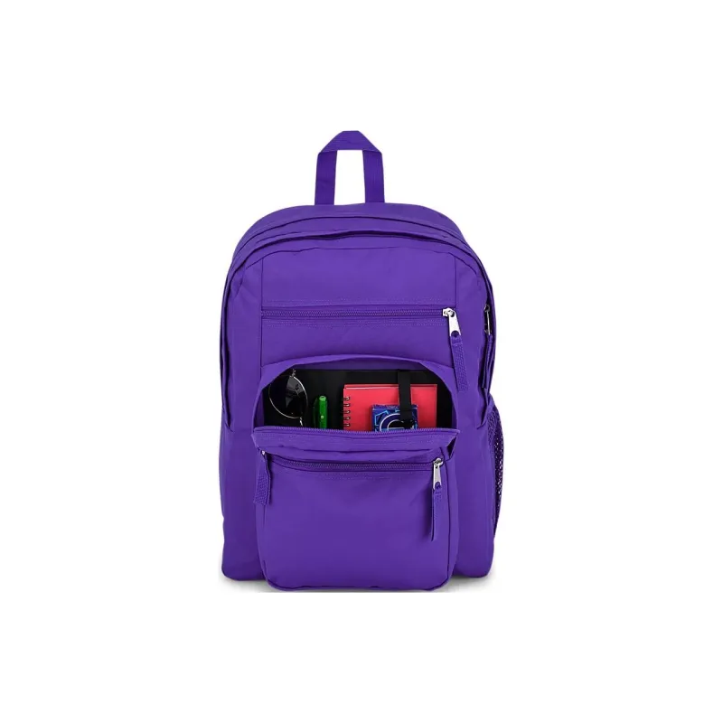 JanSport Polyester Backpack Large Size Unisex Dark Purple-4