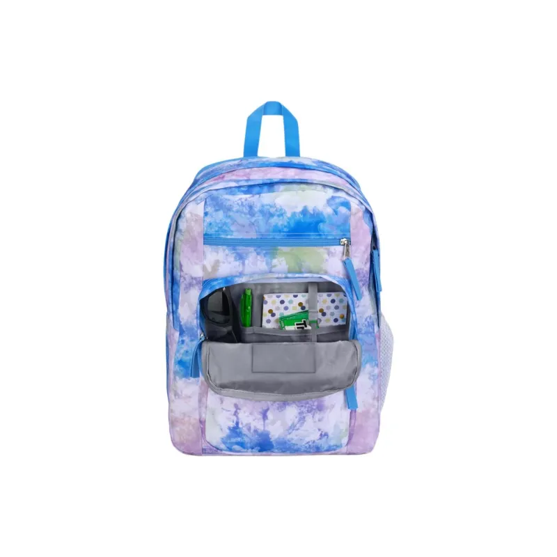 JanSport Polyester Backpack Large Size Unisex Blue Purple-5