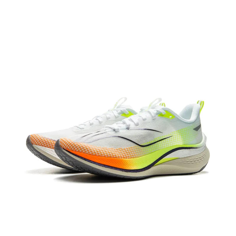 LiNing Red Hare 7 Pro Shock Absorbers With Slip Resistant Features Low Top Sprint Running Shoes Women's White Green-2