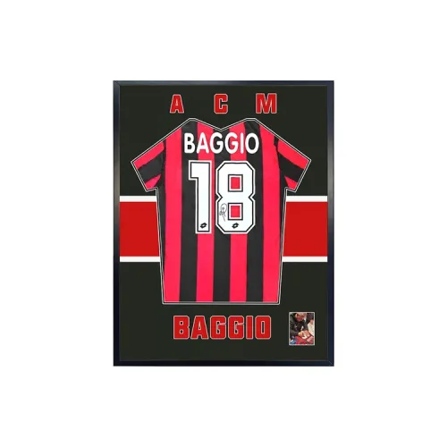 Three For Baggio Autographed Jersey Framed Edition With Instant Signature Certificate