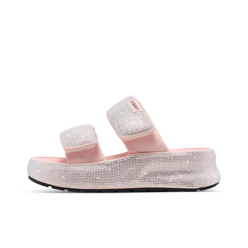 ST&SAT Slide Slippers Women's Black/Pink/Gray/Purple-5