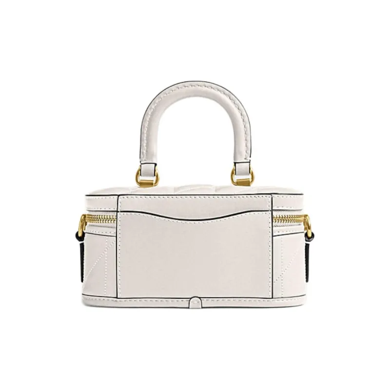 COACH Trail Nappa Leather Shoulder Bag, Crossbody Bag, Handbag Women's Chalk White-2