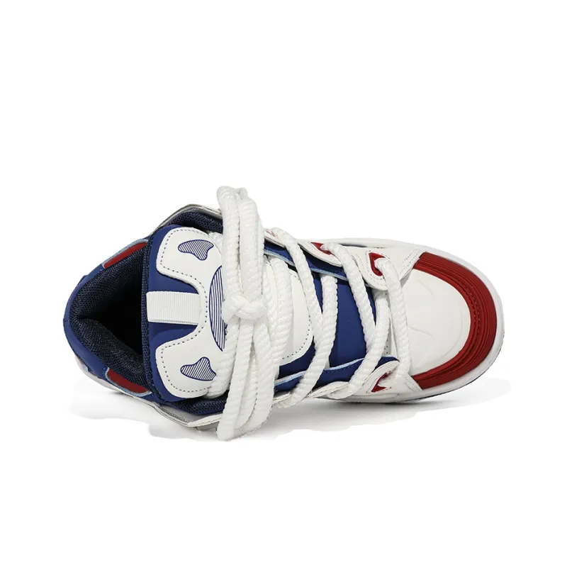 CVOJOO Gift Box Set Non slip Lightweight Low Top Skateboard Shoes Unisex White Blue Red-2