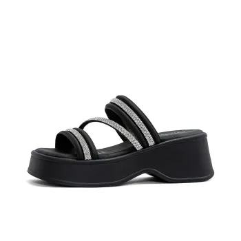 OMS Slide Slippers Women's Black/White